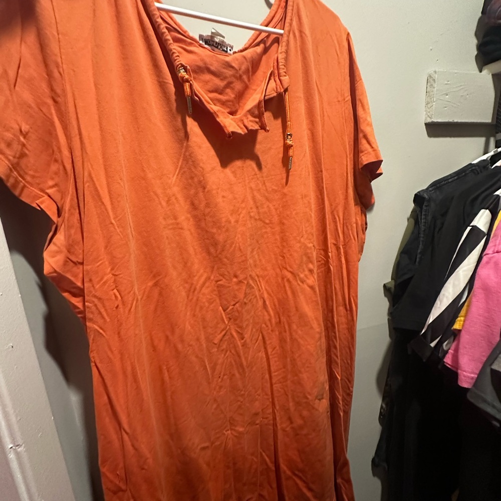 calvin klein Orange T-Shirt Dress